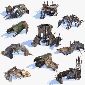 Metal Garbage Set